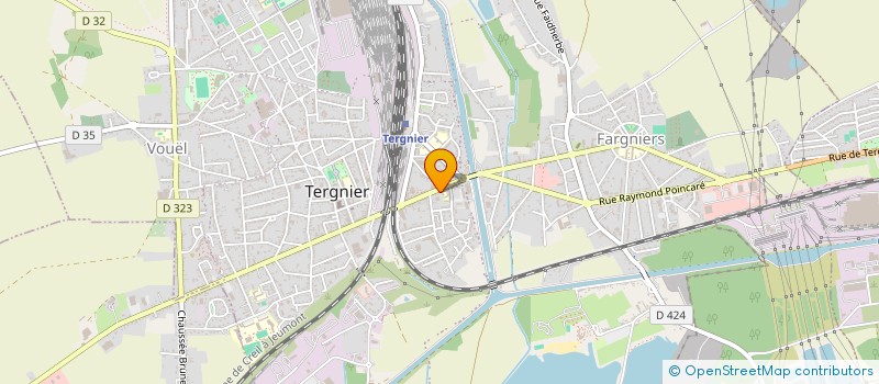 localisation de l'entreprise ROOSTER à TERGNIER