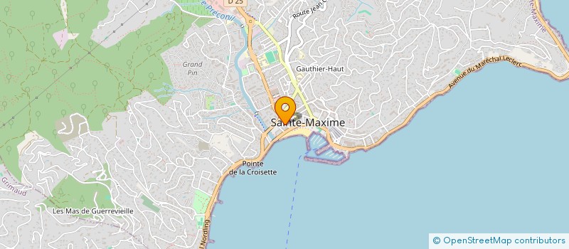localisation de l'entreprise ROOT'S à SAINTE-MAXIME