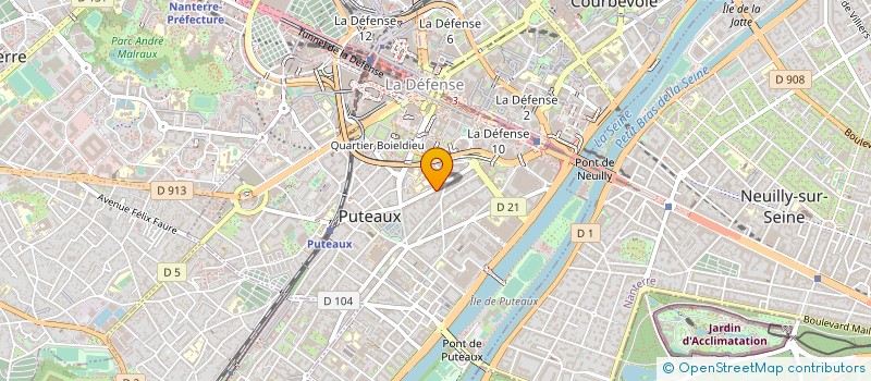 localisation de l'entreprise ROOT92  PUTEAUX