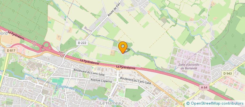 localisation de l'entreprise ROOTERS SARL à PAU