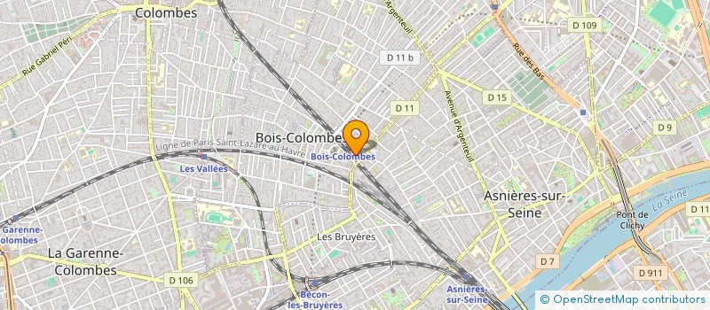 localisation de l'entreprise ROOTS à BOIS-COLOMBES