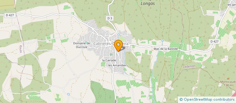 localisation de l'entreprise ROOTS DES CEVENNES  CABRIERES