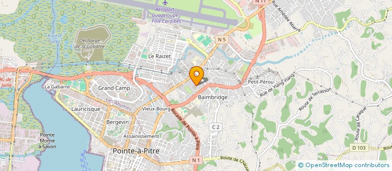 localisation de l'entreprise ROOTS KAFE à LES ABYMES