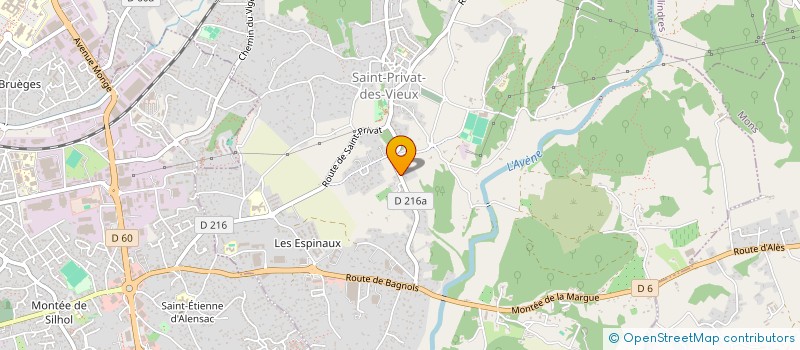 localisation de l'entreprise ROOTS MUSIC ALES  SAINT-PRIVAT-DES-VIEUX