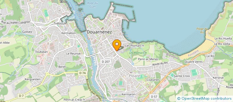 localisation de l'entreprise ROOTS POWER SARL  DOUARNENEZ