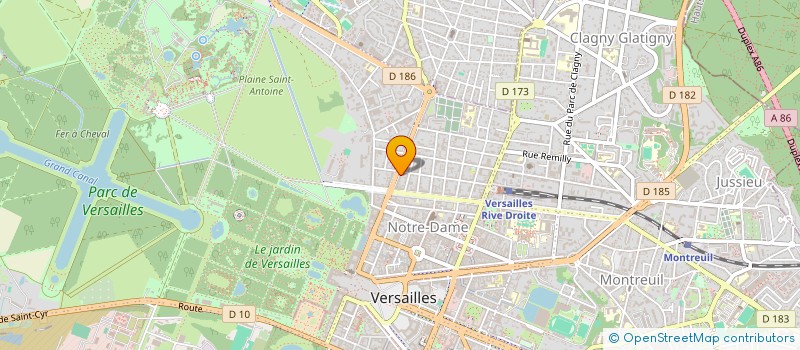 localisation de l'entreprise ROOTS & WINGS COMMUNICATION à VERSAILLES
