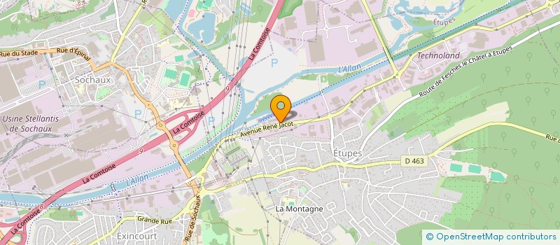 localisation de l'entreprise ROP  ETUPES