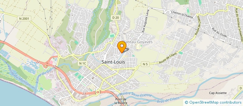 localisation de l'entreprise ROP BATIMENT à SAINT-LOUIS