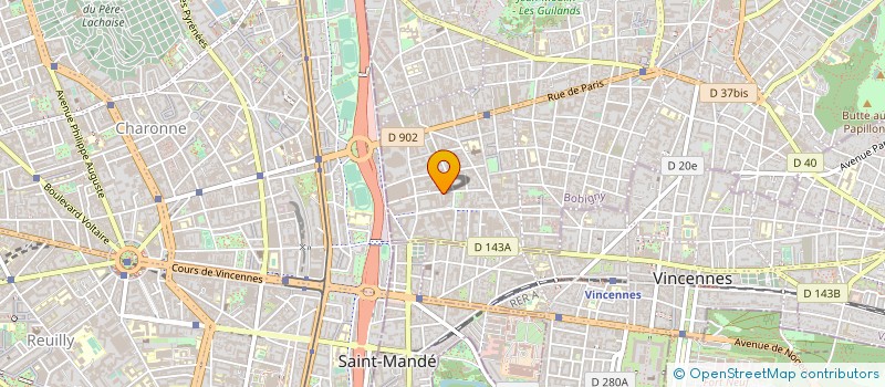localisation de l'entreprise ROPA & ASSOCIES à MONTREUIL
