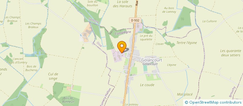 localisation de l'entreprise ROPA FRANCE  GOLANCOURT