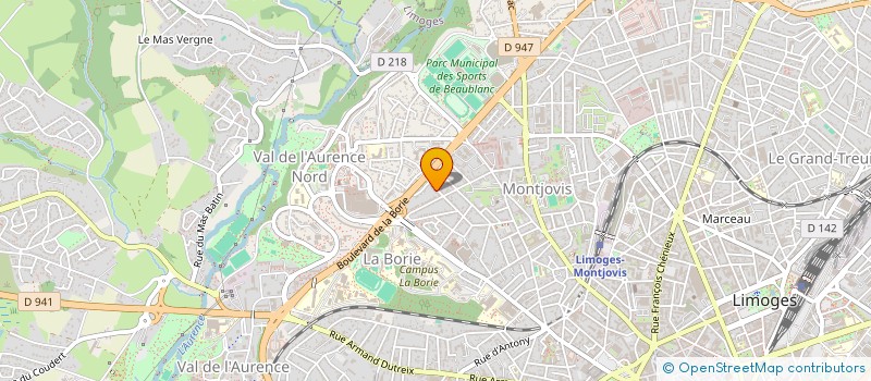 localisation de l'entreprise ROPE  LIMOGES