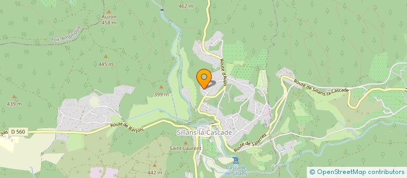 localisation de l'entreprise ROPE TECHNIC  SILLANS-LA-CASCADE