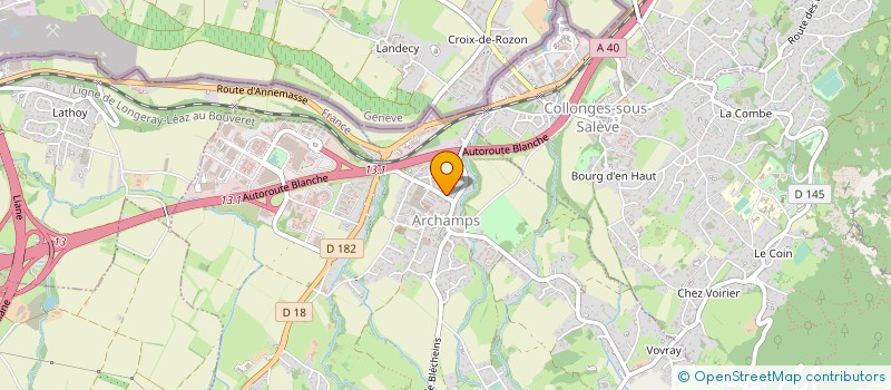 localisation de l'entreprise ROPE UP  ARCHAMPS