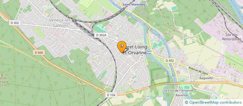 localisation de l'entreprise ROPE&WEB  MORET-LOING-ET-ORVANNE