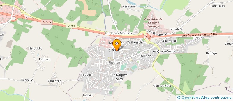 localisation de l'entreprise ROPERT FRERES à PLOEREN