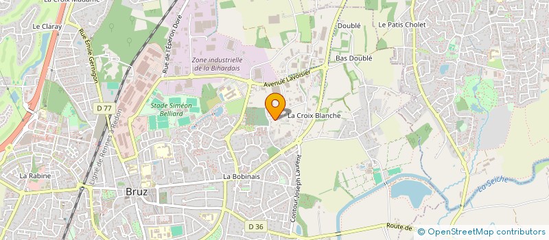 localisation de l'entreprise ROPHIMER  BRUZ