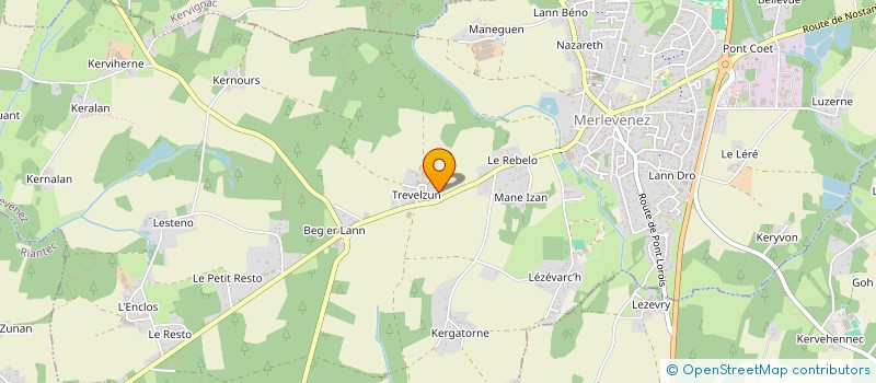 localisation de l'entreprise ROPI  MERLEVENEZ