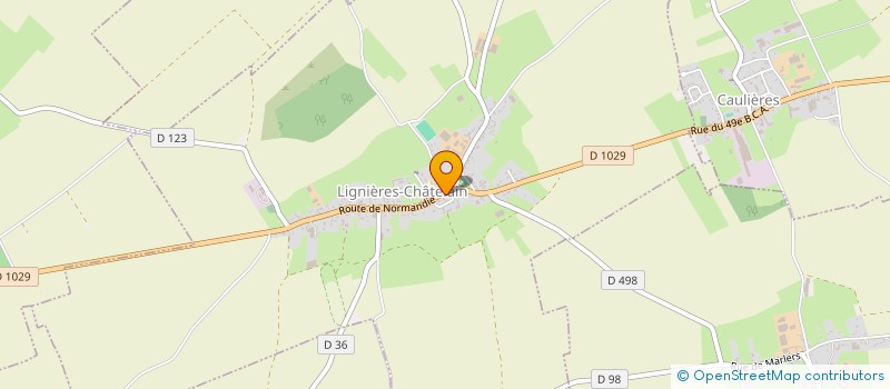 localisation de l'entreprise ROPIQUET  LIGNIERES-CHATELAIN