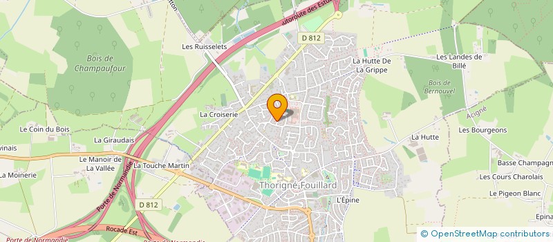 localisation de l'entreprise ROPO  THORIGNE-FOUILLARD