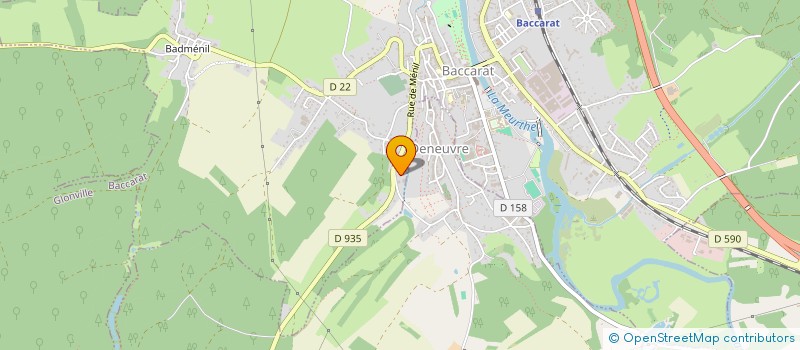 localisation de l'entreprise ROPPE  BACCARAT