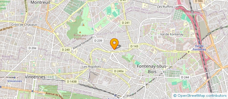 localisation de l'entreprise ROPS à FONTENAY-SOUS-BOIS