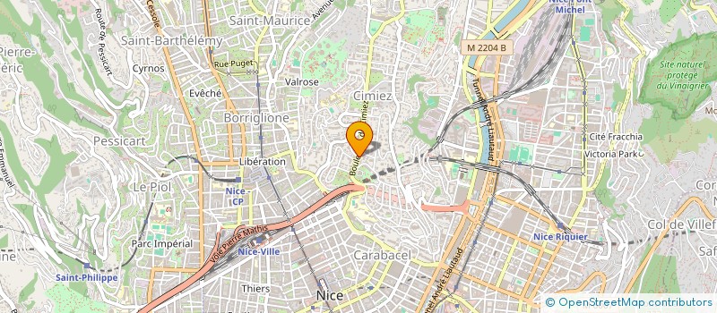 localisation de l'entreprise ROQIMMO à NICE