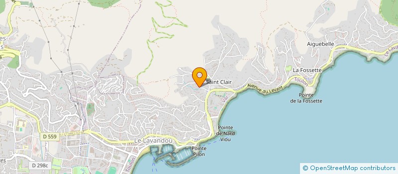 localisation de l'entreprise ROQUARIA à LE LAVANDOU
