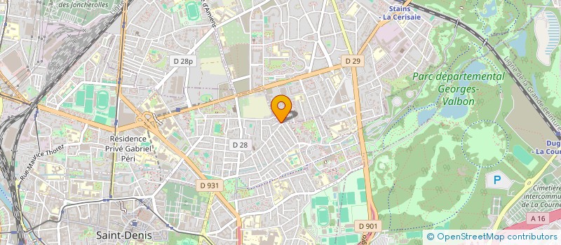localisation de l'entreprise ROQUE à STAINS