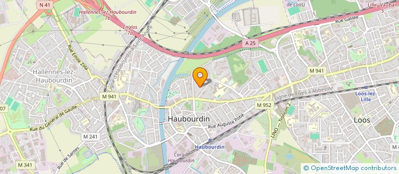 localisation de l'entreprise ROQUE  HAUBOURDIN