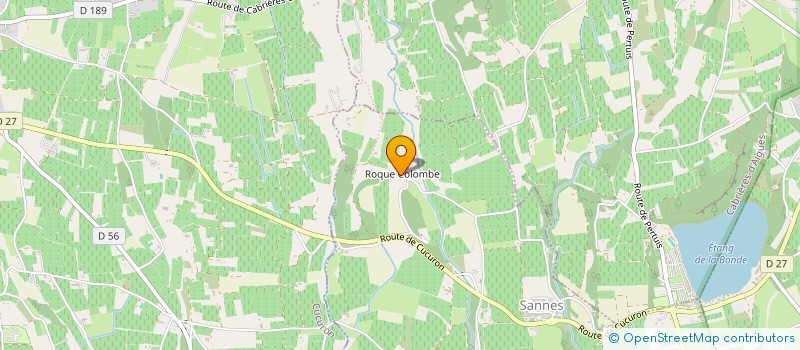 localisation de l'entreprise ROQUE COLOMBE  SANNES