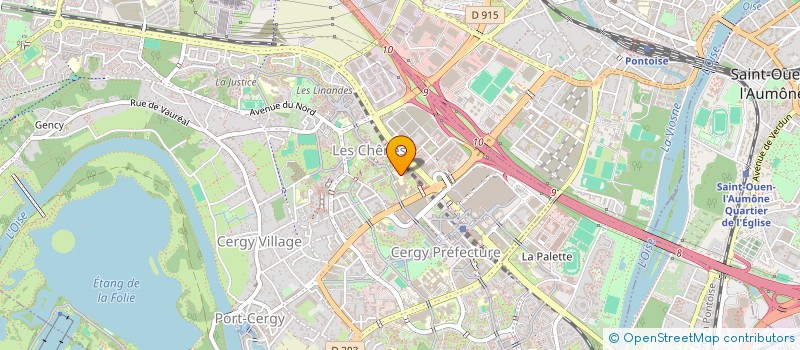 localisation de l'entreprise ROQUE'N ROI à CERGY