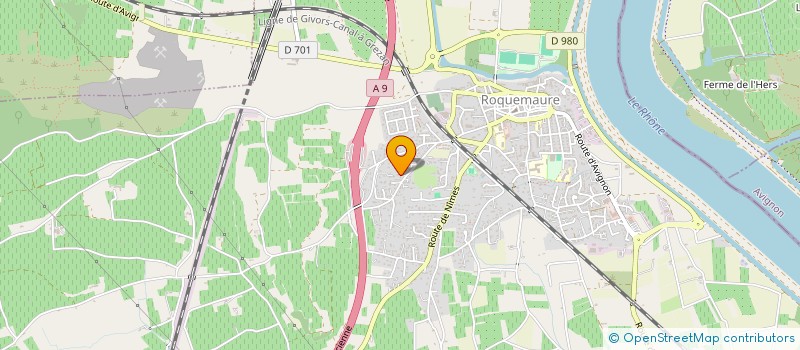 localisation de l'entreprise ROQUE & ROLLERS  ROQUEMAURE