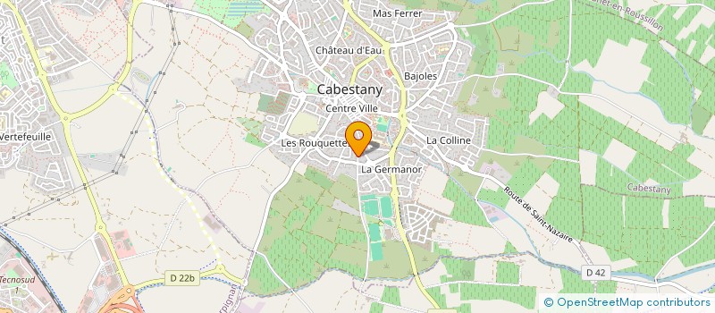 localisation de l'entreprise ROQUE ROUGE  CABESTANY