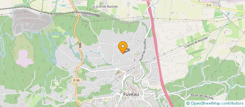 localisation de l'entreprise ROQUE SUD  FUVEAU