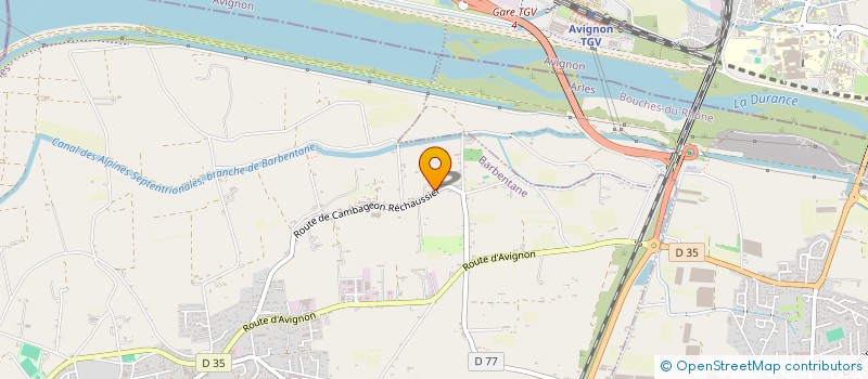 localisation de l'entreprise ROQUE T.P  BARBENTANE