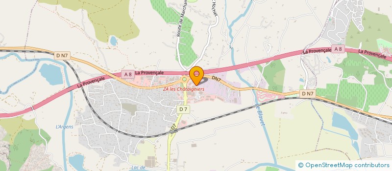 localisation de l'entreprise ROQUEBRUNE CA à ROQUEBRUNE-SUR-ARGENS