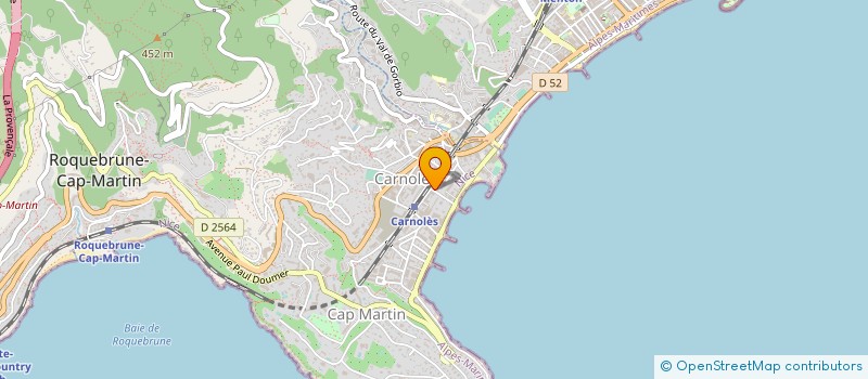 localisation de l'entreprise ROQUEBRUNE CAP MARTIN PETANQUE à ROQUEBRUNE-CAP-MARTIN