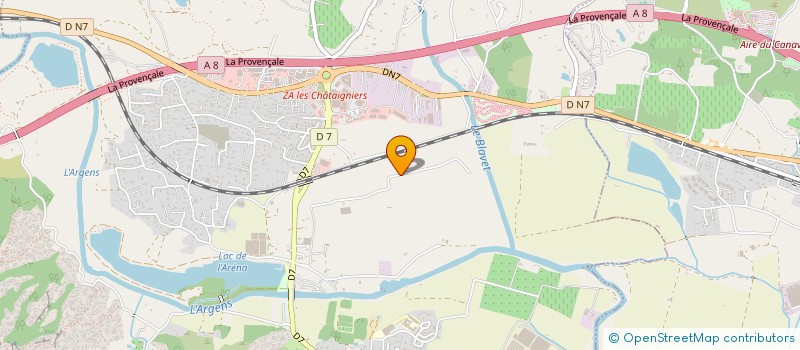 localisation de l'entreprise ROQUEBRUNE F.L.  ROQUEBRUNE-SUR-ARGENS