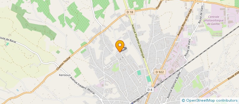 localisation de l'entreprise ROQUECOR à GAILLAC