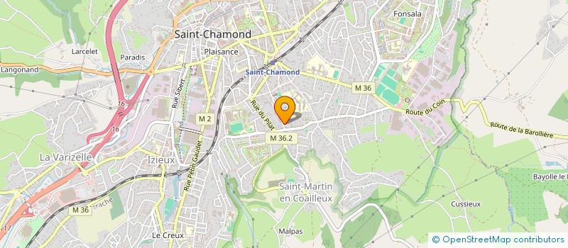 localisation de l'entreprise ROQUEFALONE  SAINT-CHAMOND