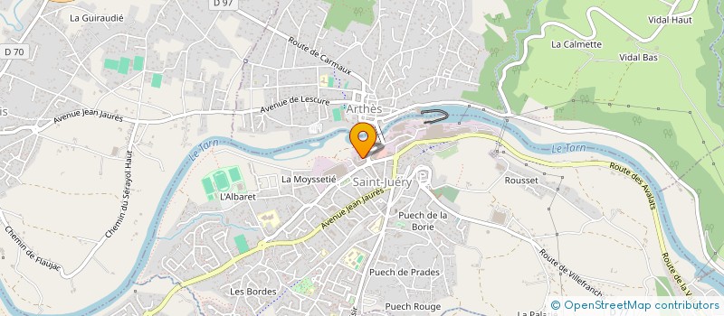 localisation de l'entreprise ROQUEFEUIL  SAINT-JUERY