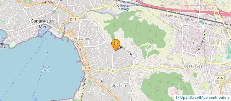 localisation de l'entreprise ROQUEJEOFFRE GESTION à SIX FOURS LES PLAGES