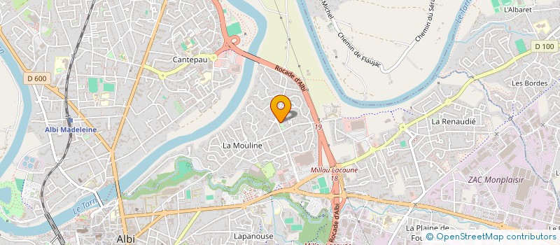 localisation de l'entreprise ROQUELAURE ET CAZENAVE-TAPIE à ALBI