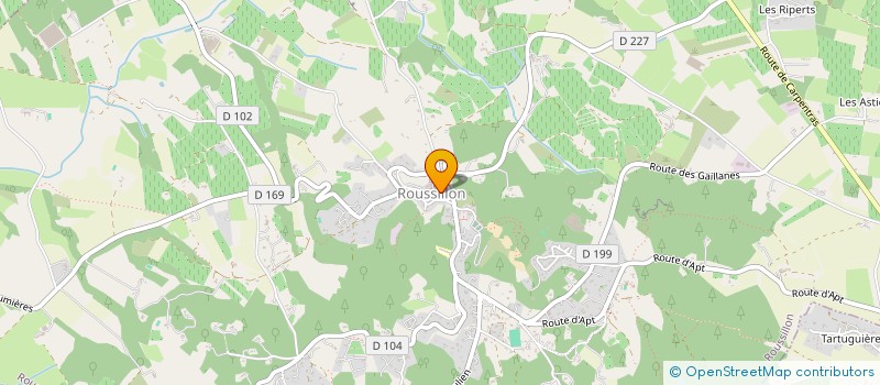 localisation de l'entreprise ROQUELIMARD  ROUSSILLON