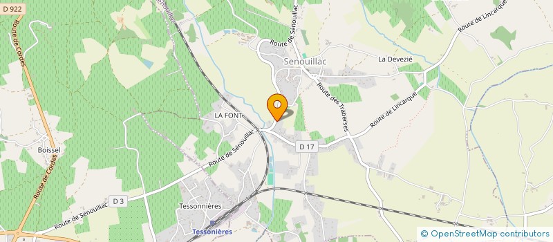 localisation de l'entreprise ROQUELUDE  SENOUILLAC