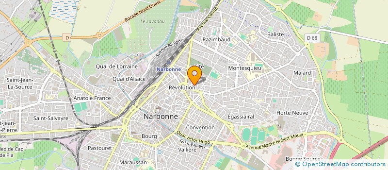 localisation de l'entreprise ROQUES ELECTRICITE à NARBONNE