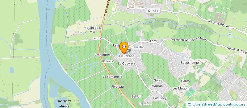 localisation de l'entreprise ROQUES FRERES à QUINSAC