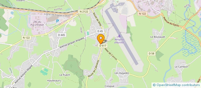localisation de l'entreprise ROQUES SAS à ARPAJON-SUR-CERE