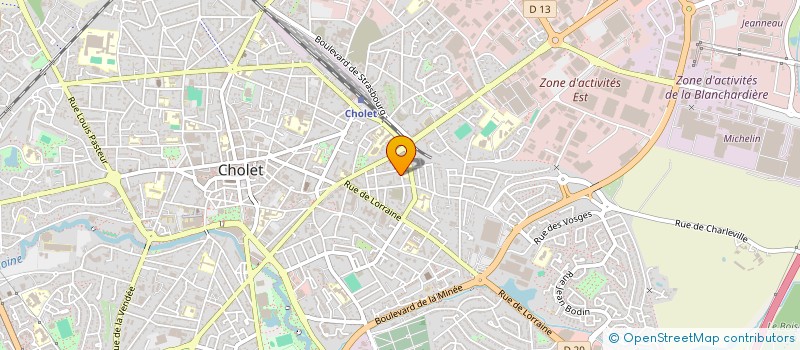 localisation de l'entreprise ROQUET IMMO à CHOLET