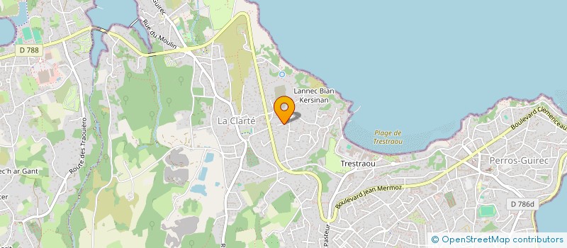 localisation de l'entreprise ROQUET-LINGLIN  PERROS-GUIREC